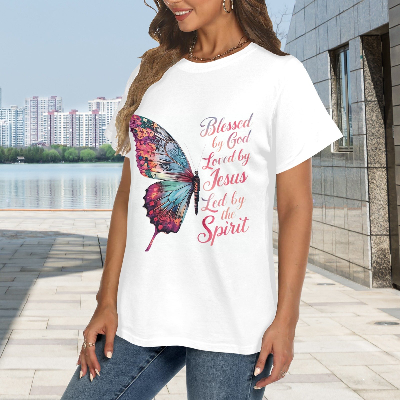 Women's Crewneck Short Sleeve T-Shirt - Image 2