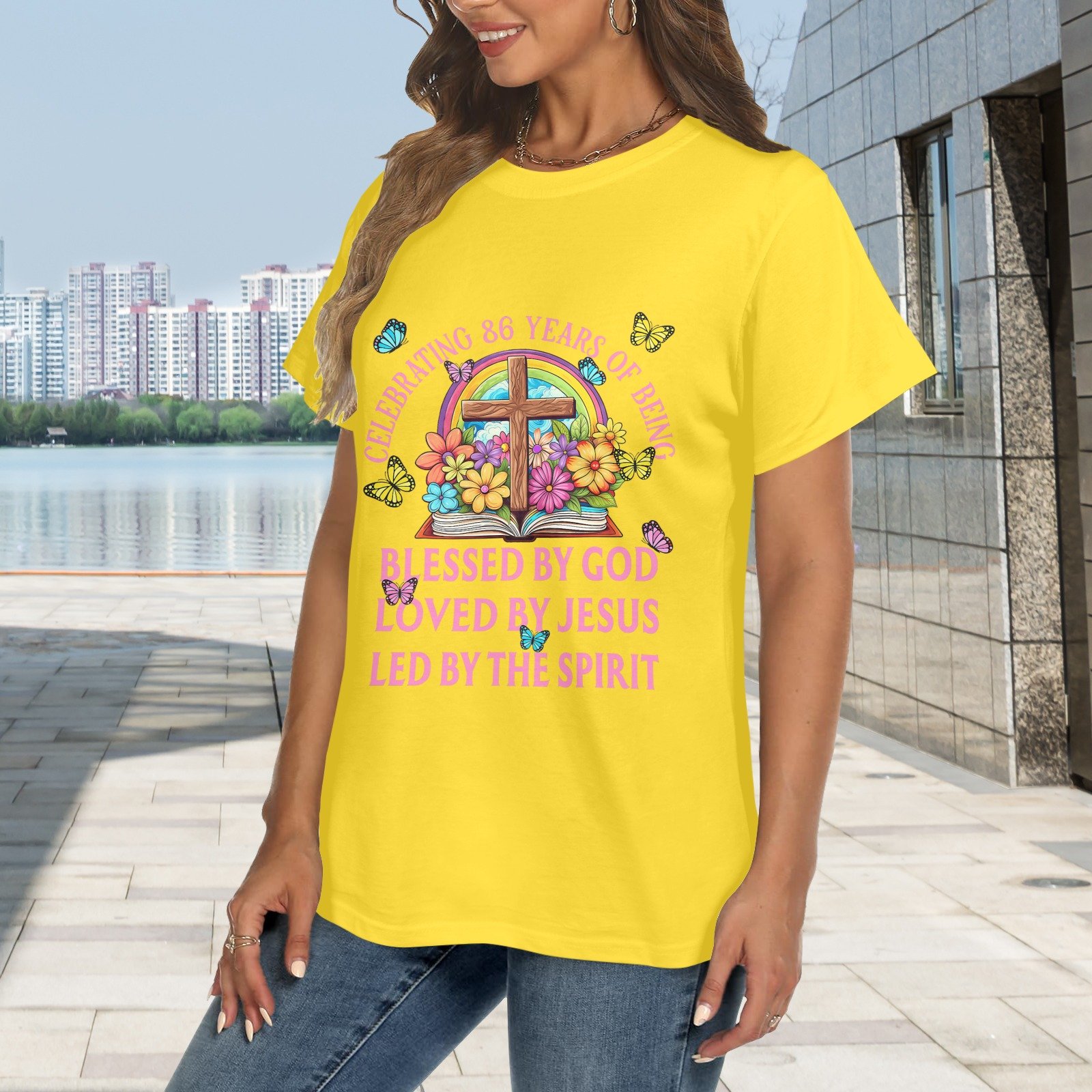 Women's Crewneck Short Sleeve T-Shirt - Image 2