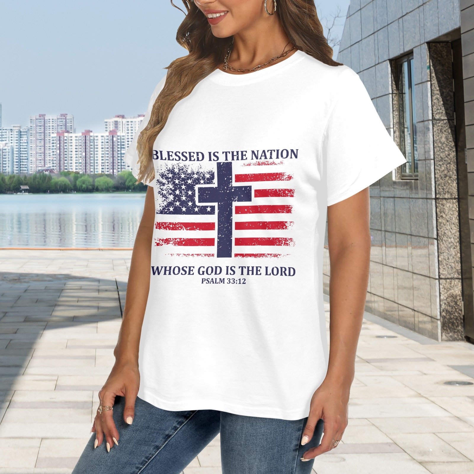 Women's Crewneck Short Sleeve T-Shirt - Image 2