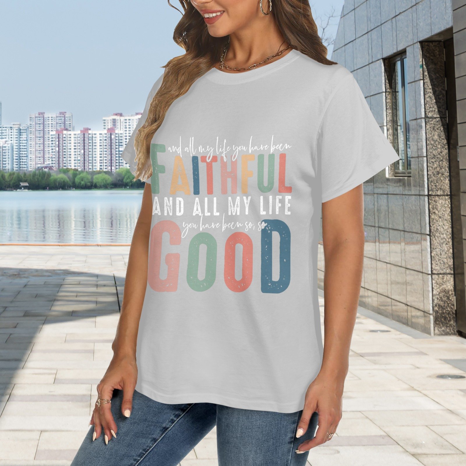 Women's Crewneck Short Sleeve T-Shirt - Image 2