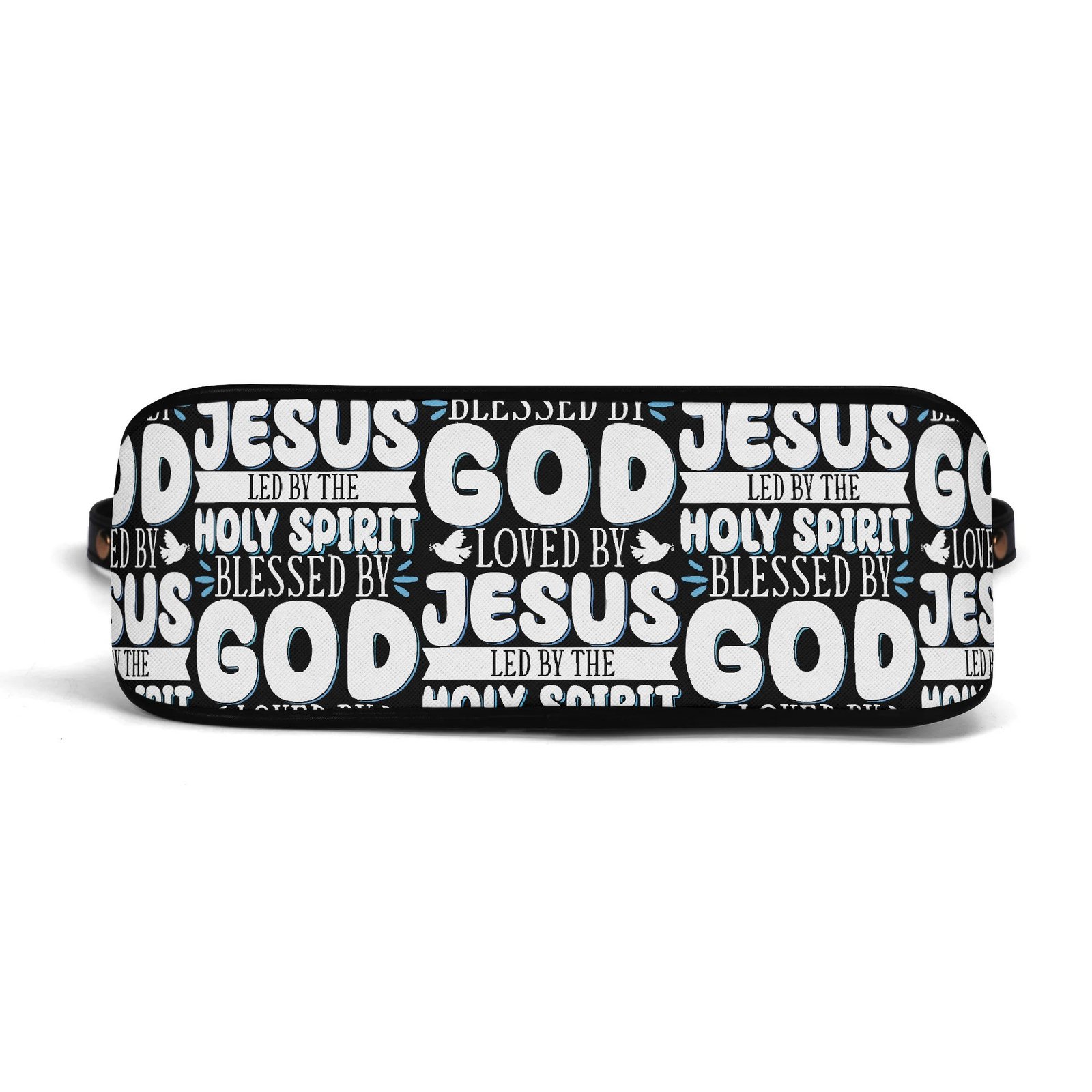 ✨ Women's Elegant Crossbody Bag – PU Leather, Faith-Inspired Typography & Adjustable Chain Strap - Image 3