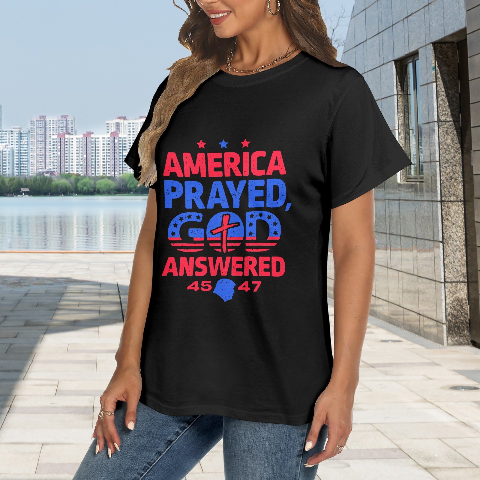 Women's Crewneck Short Sleeve T-Shirt - Image 2