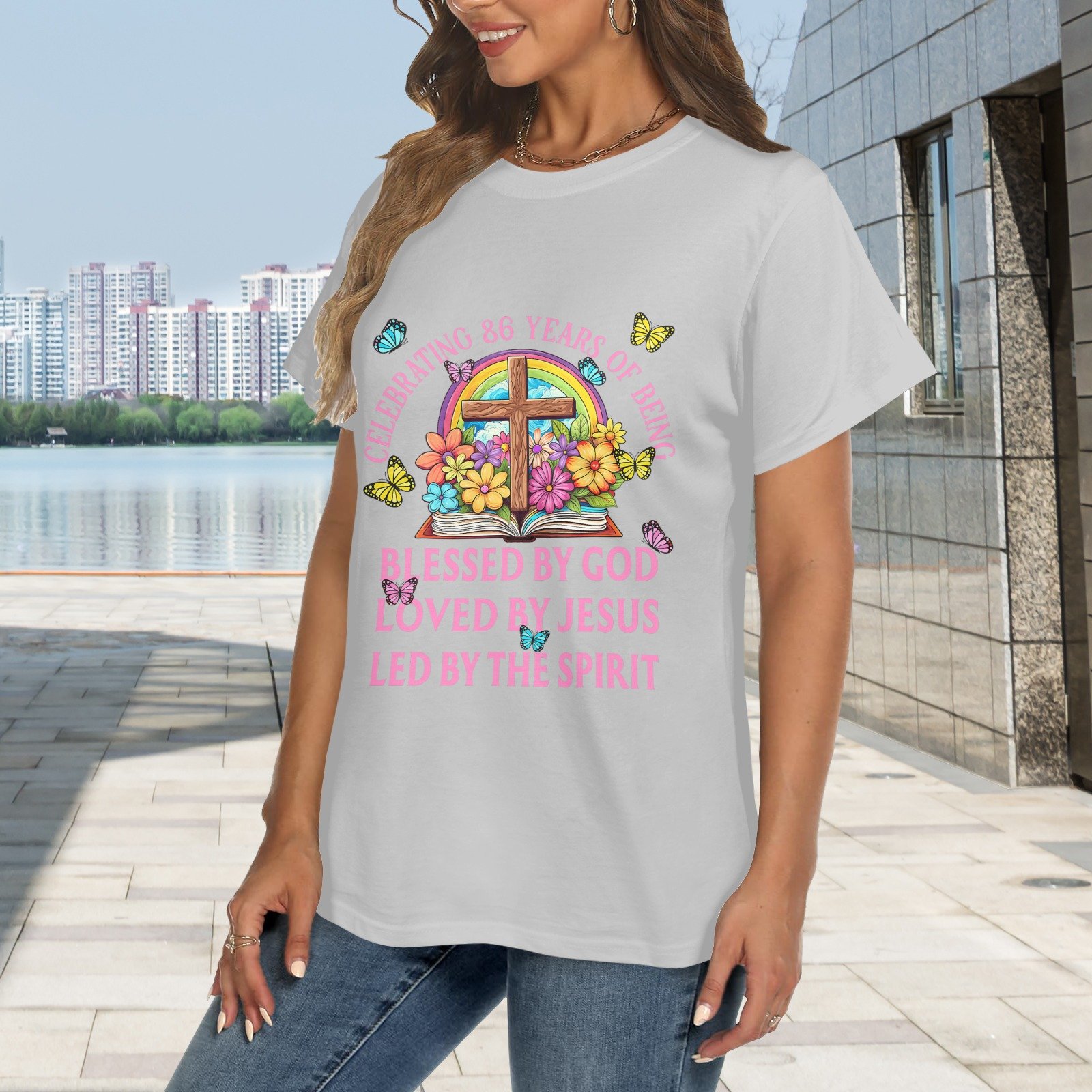 Women's Crewneck Short Sleeve T-Shirt - Image 2