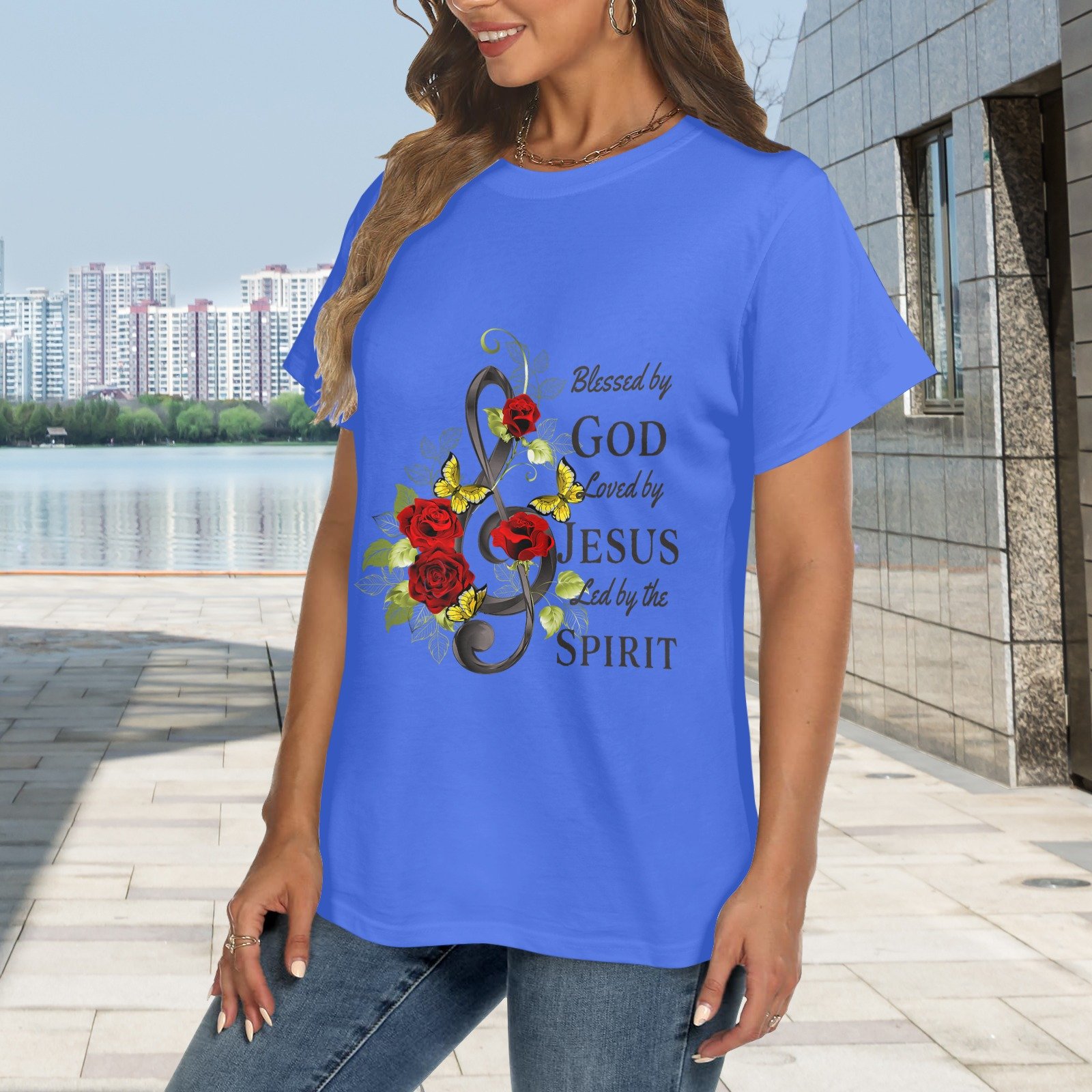Women's Crewneck Short Sleeve T-Shirt - Image 2