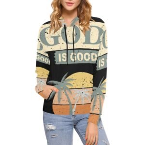 Women’s All-Over Print Christian Hoodie Faith-filled comfort. Spirit-led style.