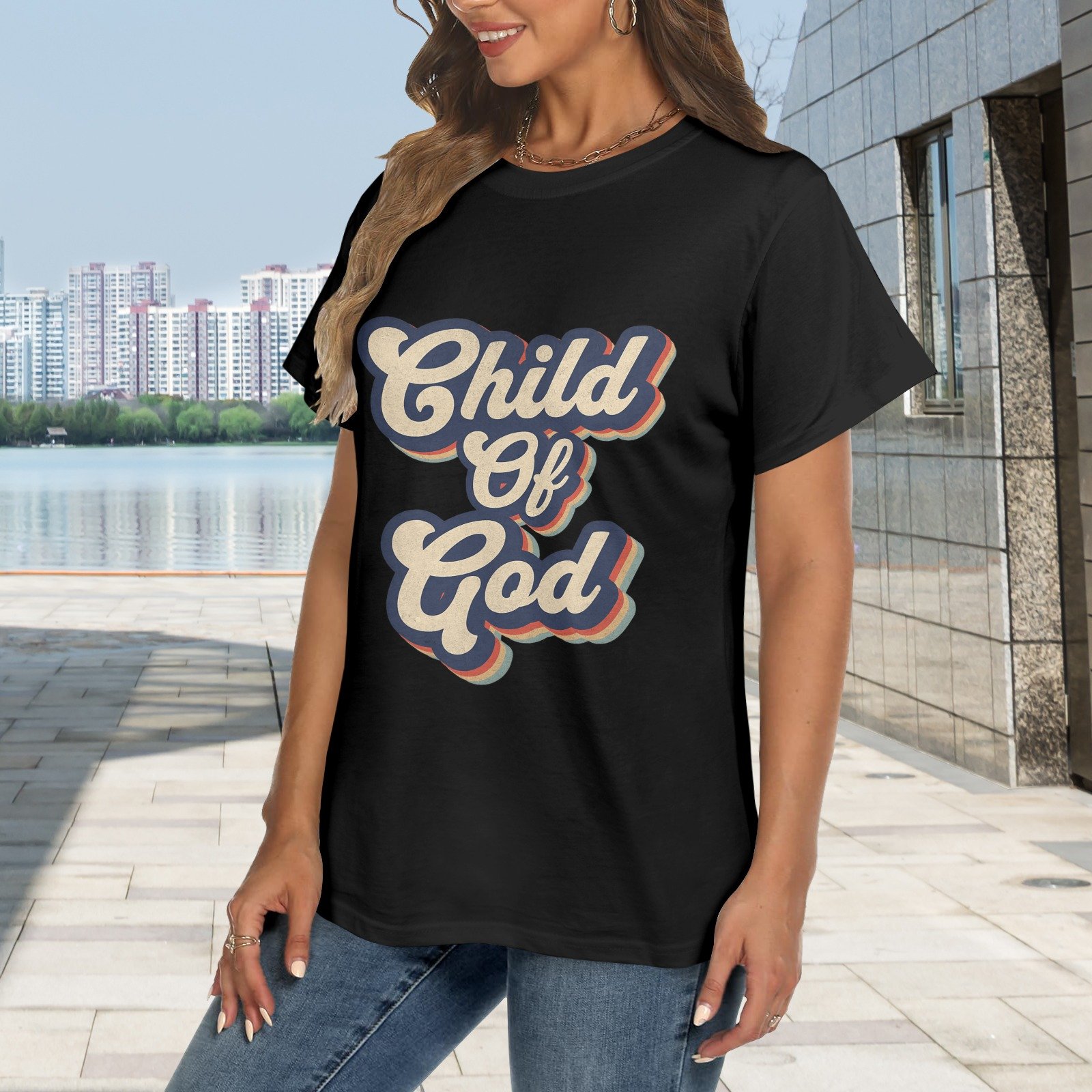 Women's Crewneck Short Sleeve T-Shirt - Image 2