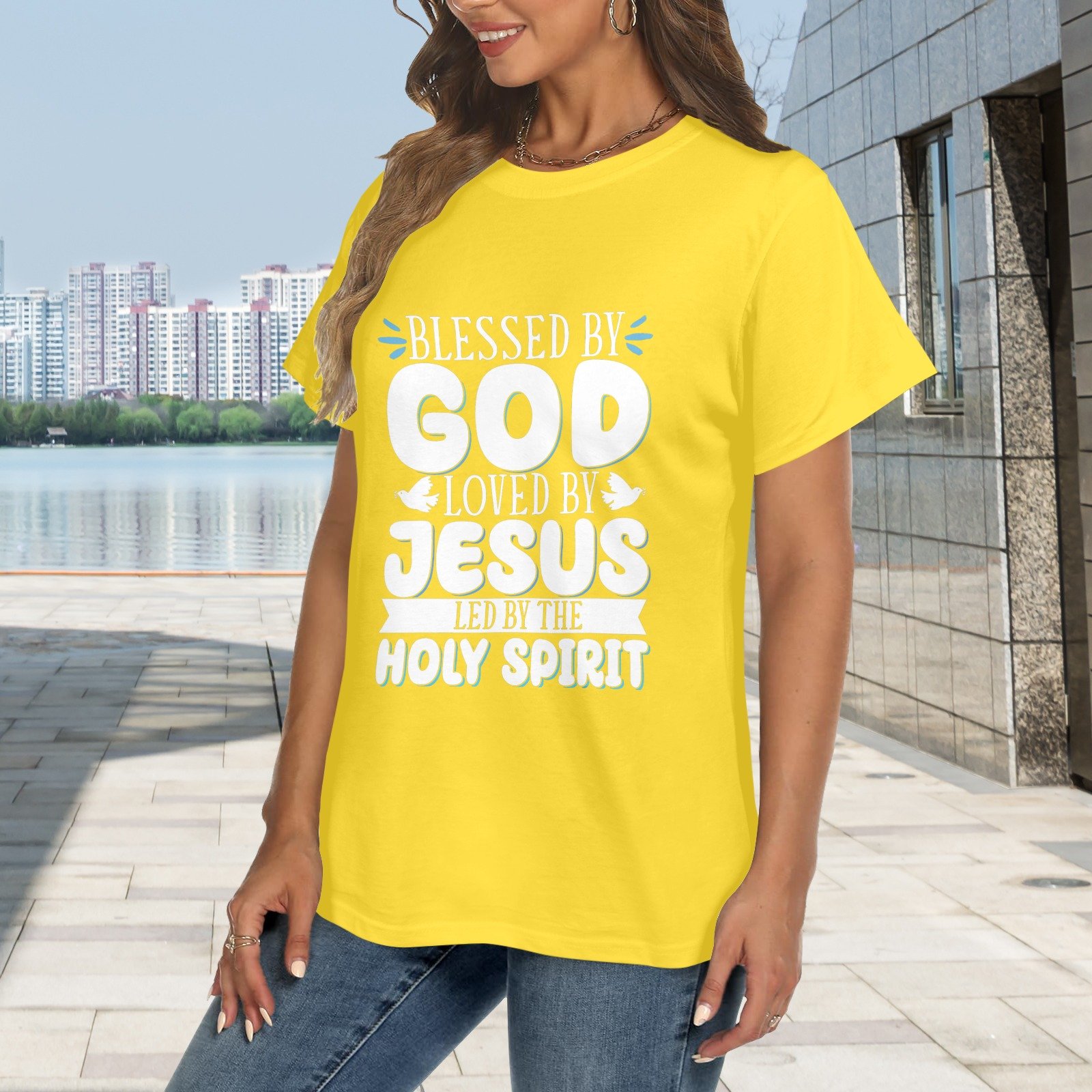 Women's Crewneck Short Sleeve T-Shirt - Image 2