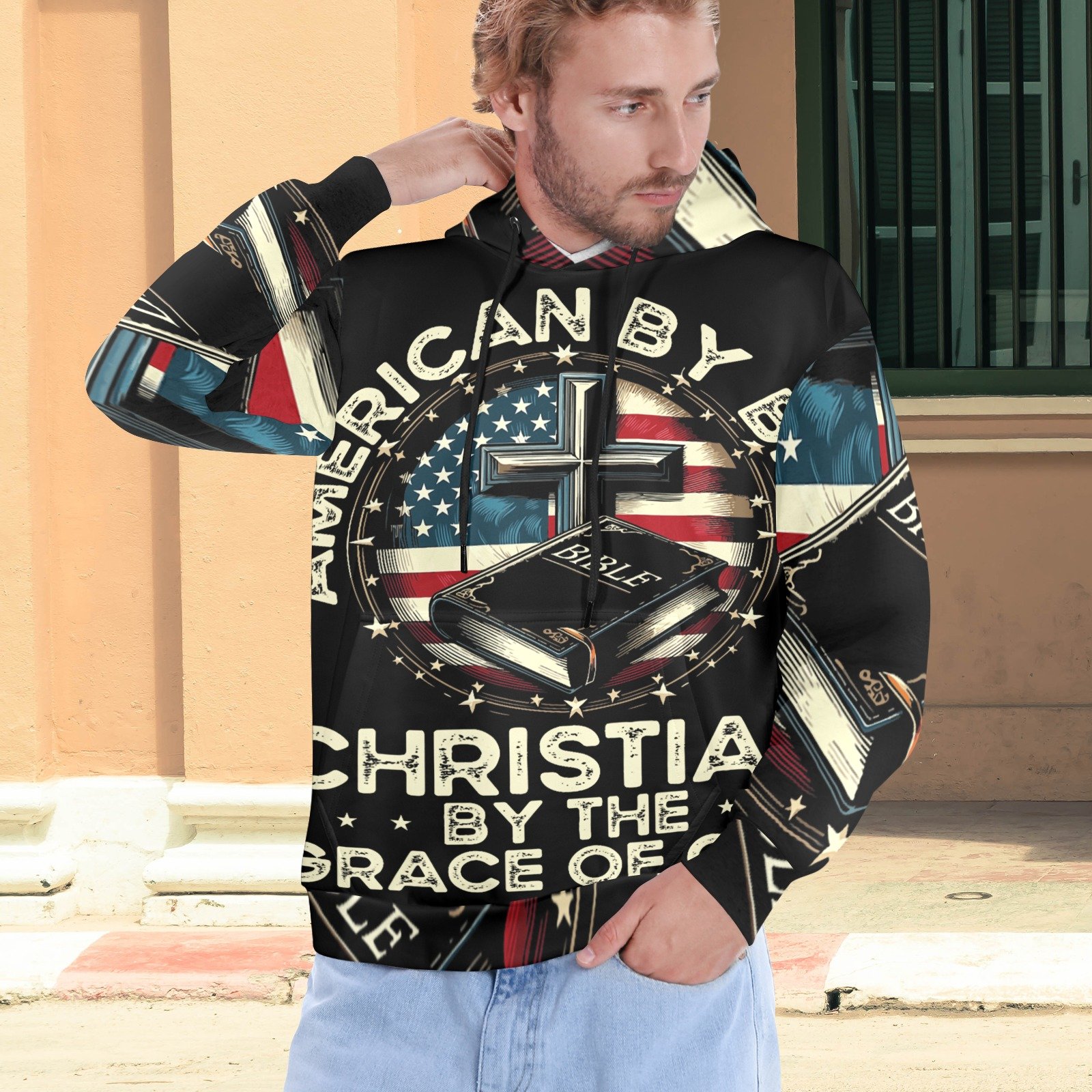 Men's All Over Print Hoodie - Image 5