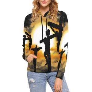 Women’s All-Over Print Christian Hoodie Faith-filled comfort. Spirit-led style.