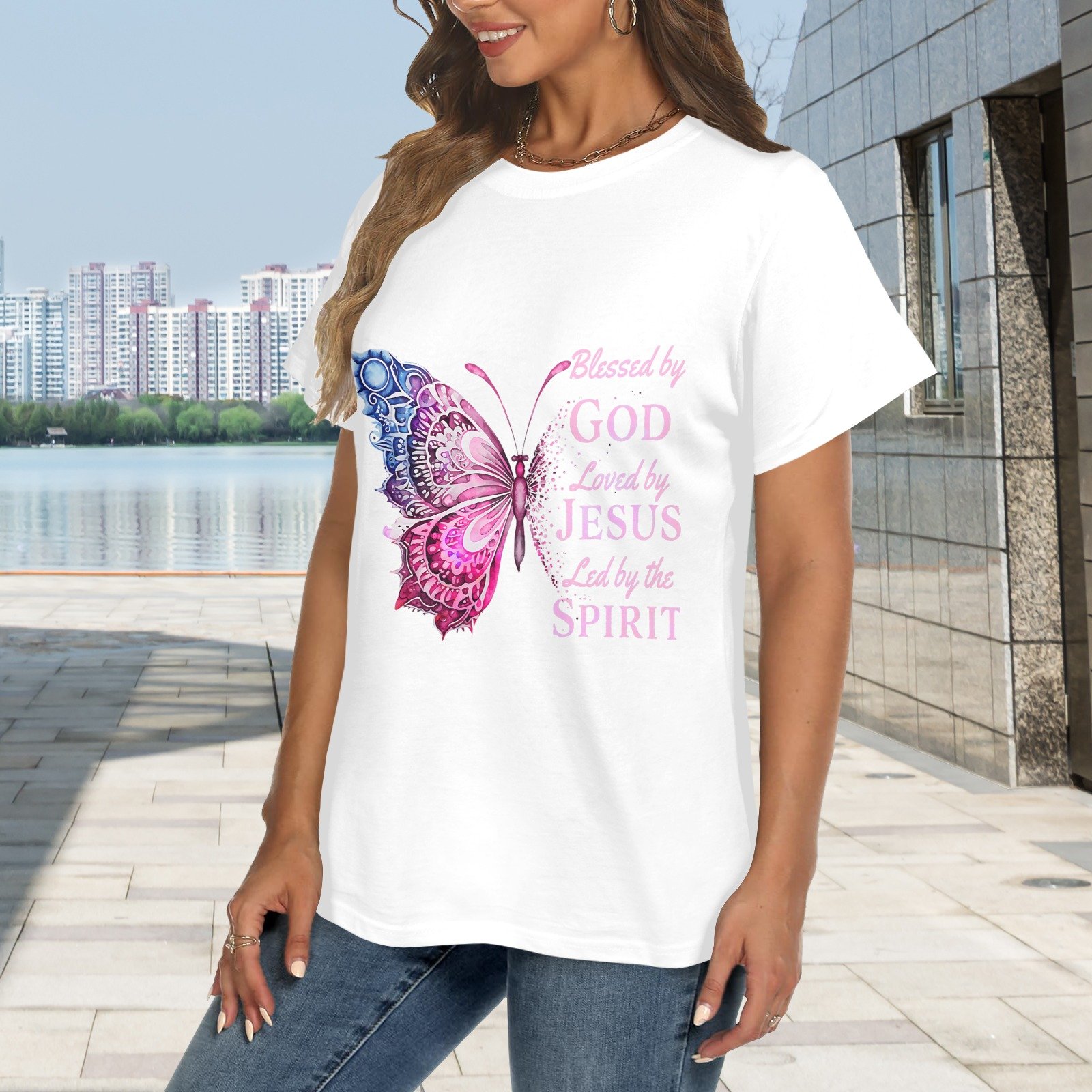 Women's Crewneck Short Sleeve T-Shirt - Image 2