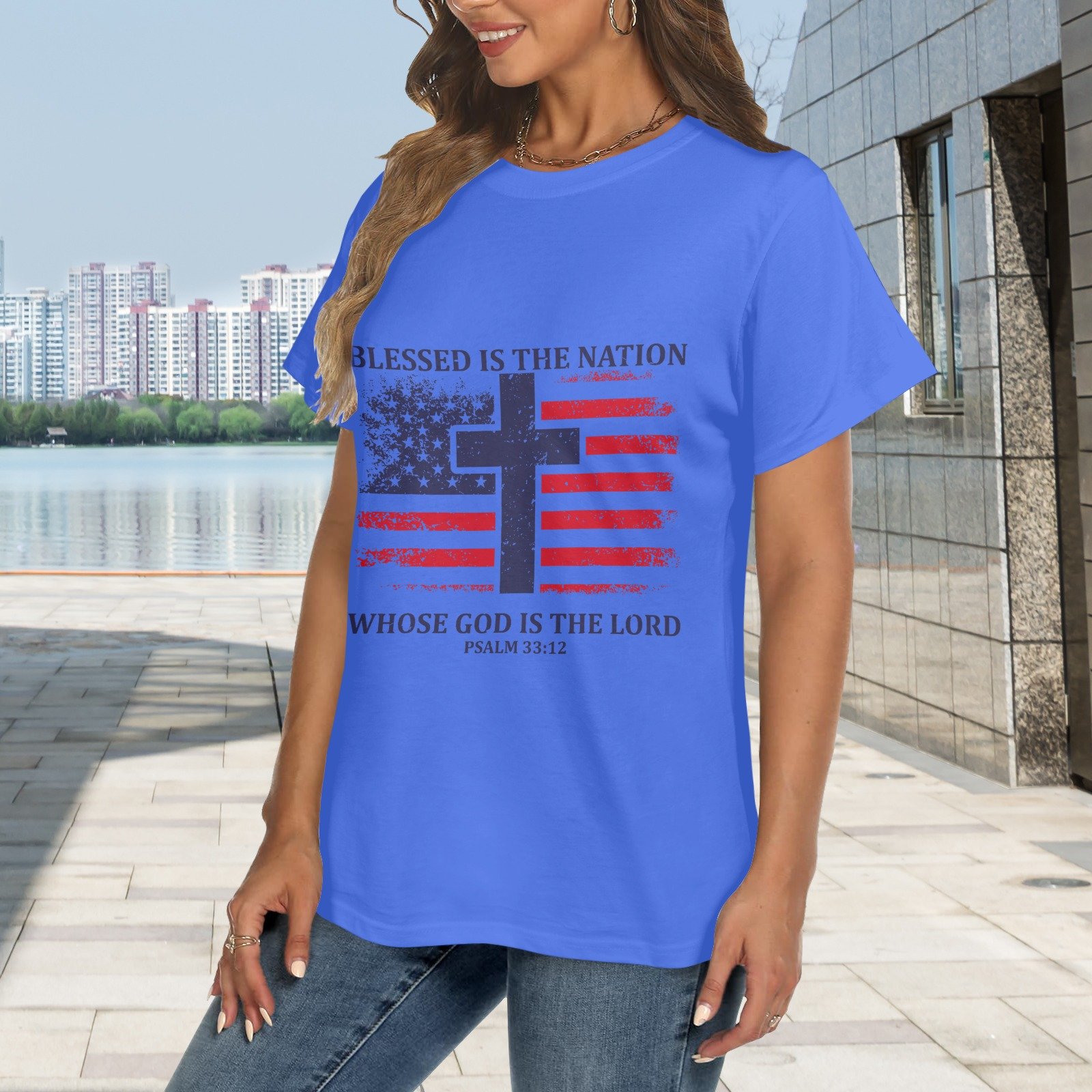 Women's Crewneck Short Sleeve T-Shirt - Image 2