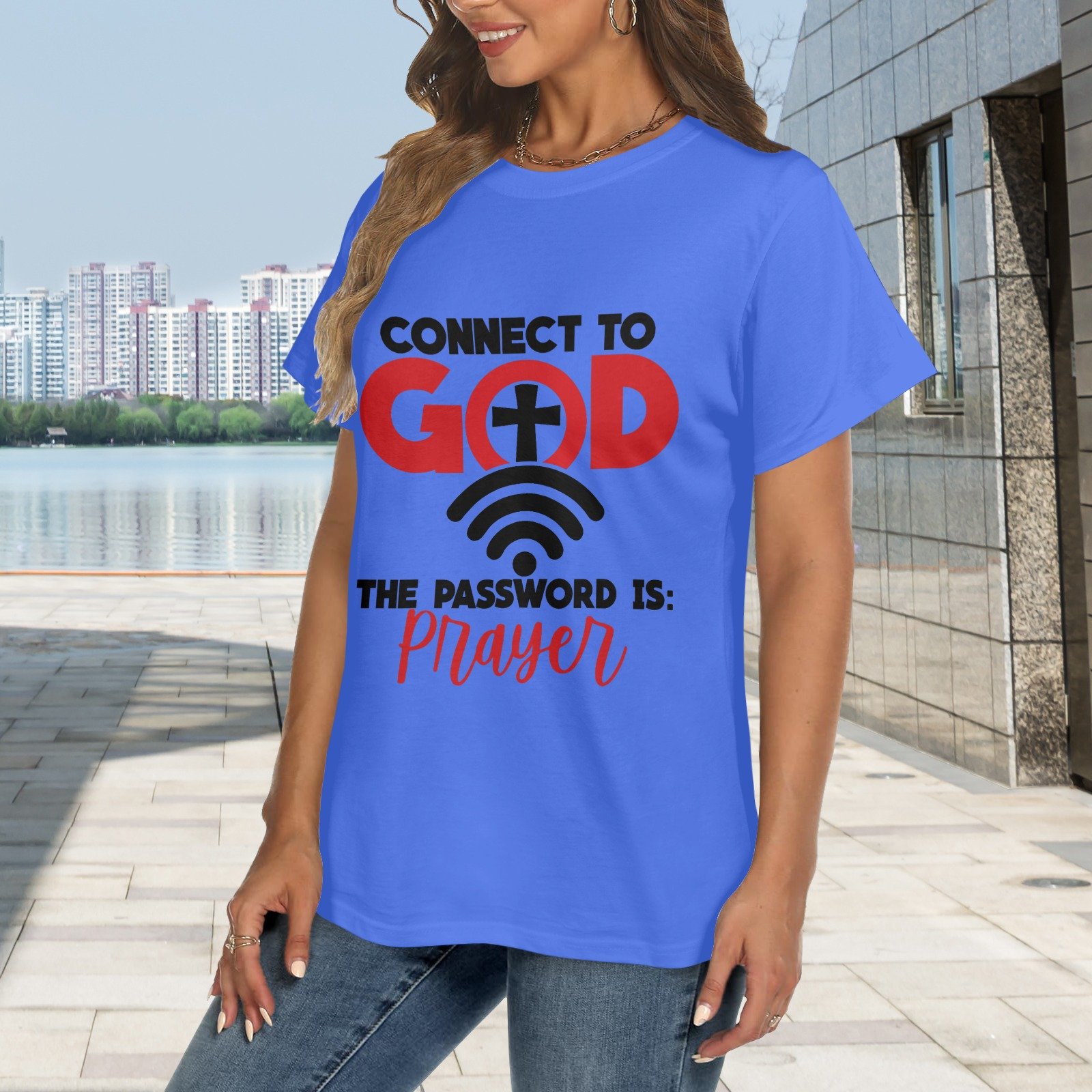 Women's Crewneck Short Sleeve T-Shirt - Image 2