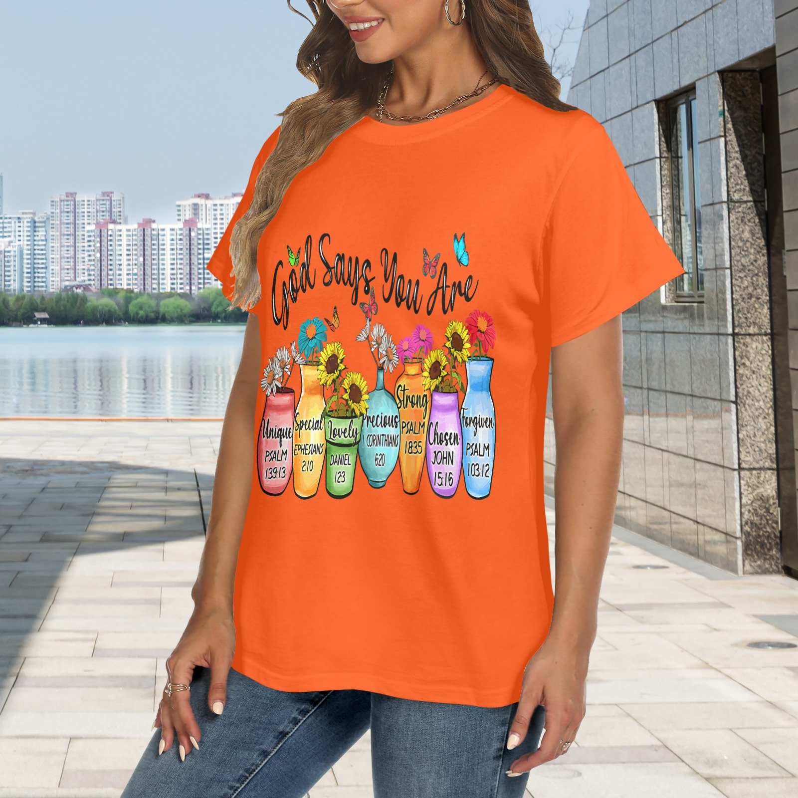 Women's Crewneck Short Sleeve T-Shirt - Image 2