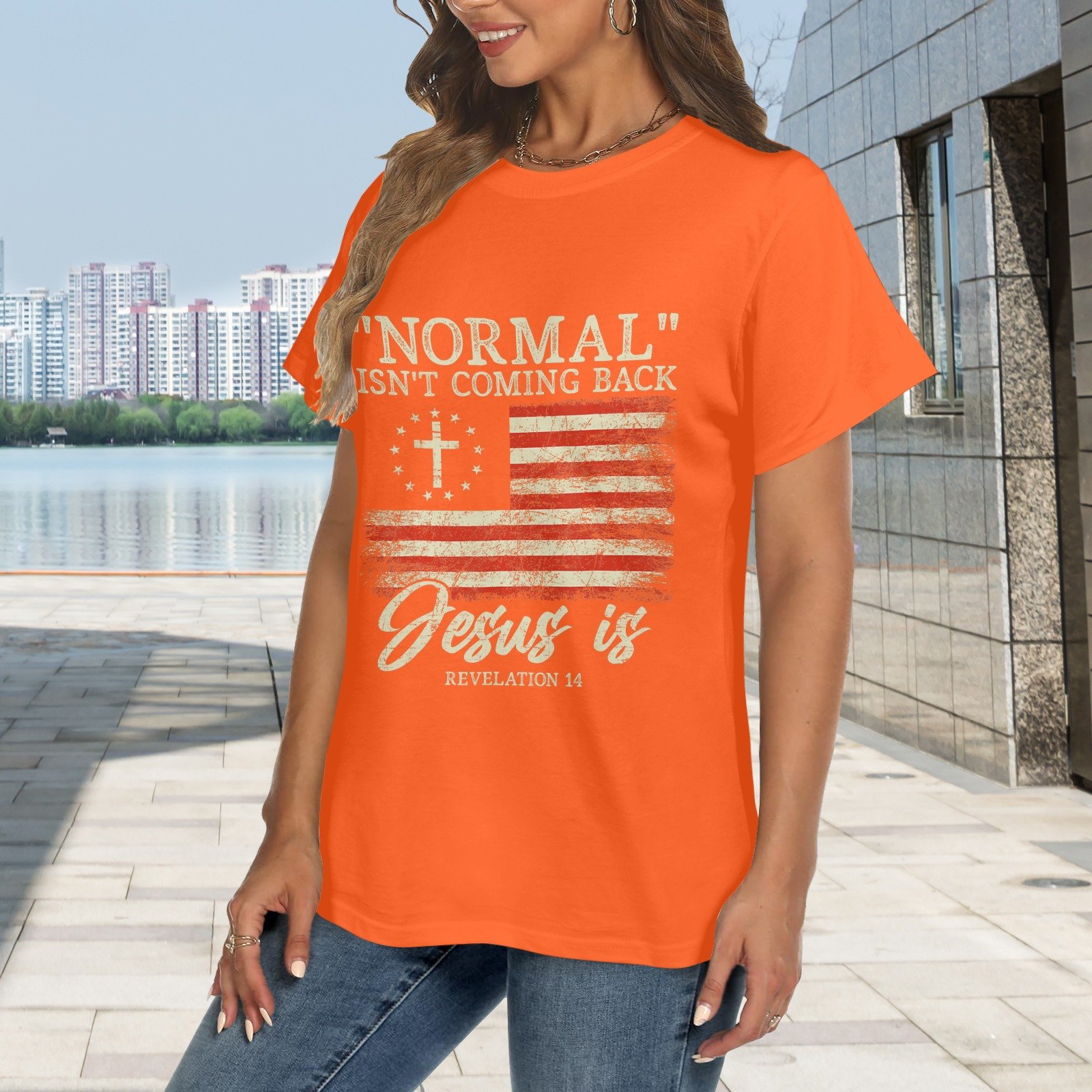 Women's Crewneck Short Sleeve T-Shirt - Image 2