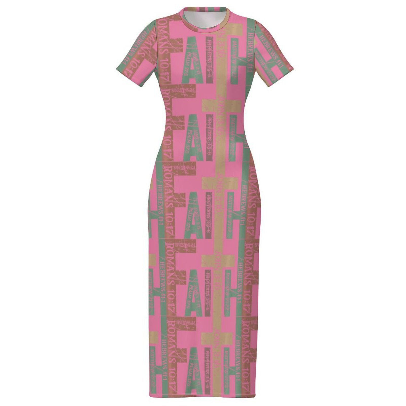 Short Sleeve Bodycon Maxi Dress – Faith-Filled Elegance