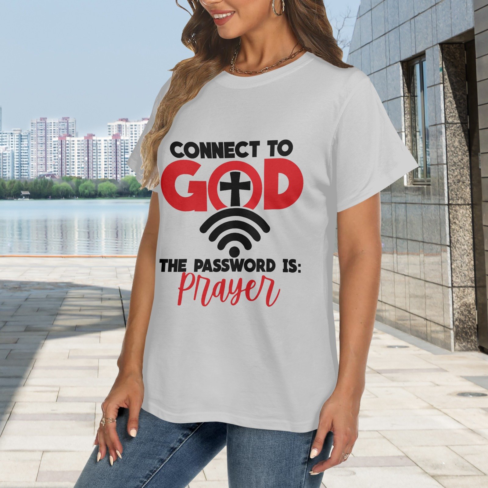 Women's Crewneck Short Sleeve T-Shirt - Image 2