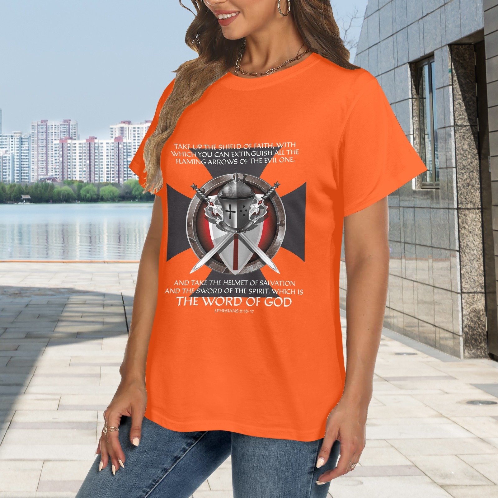 Women's Crewneck Short Sleeve T-Shirt - Image 2