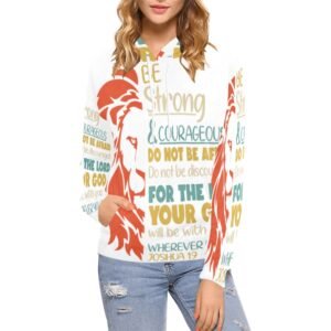 Women’s All-Over Print Christian Hoodie Faith-filled comfort. Spirit-led style.