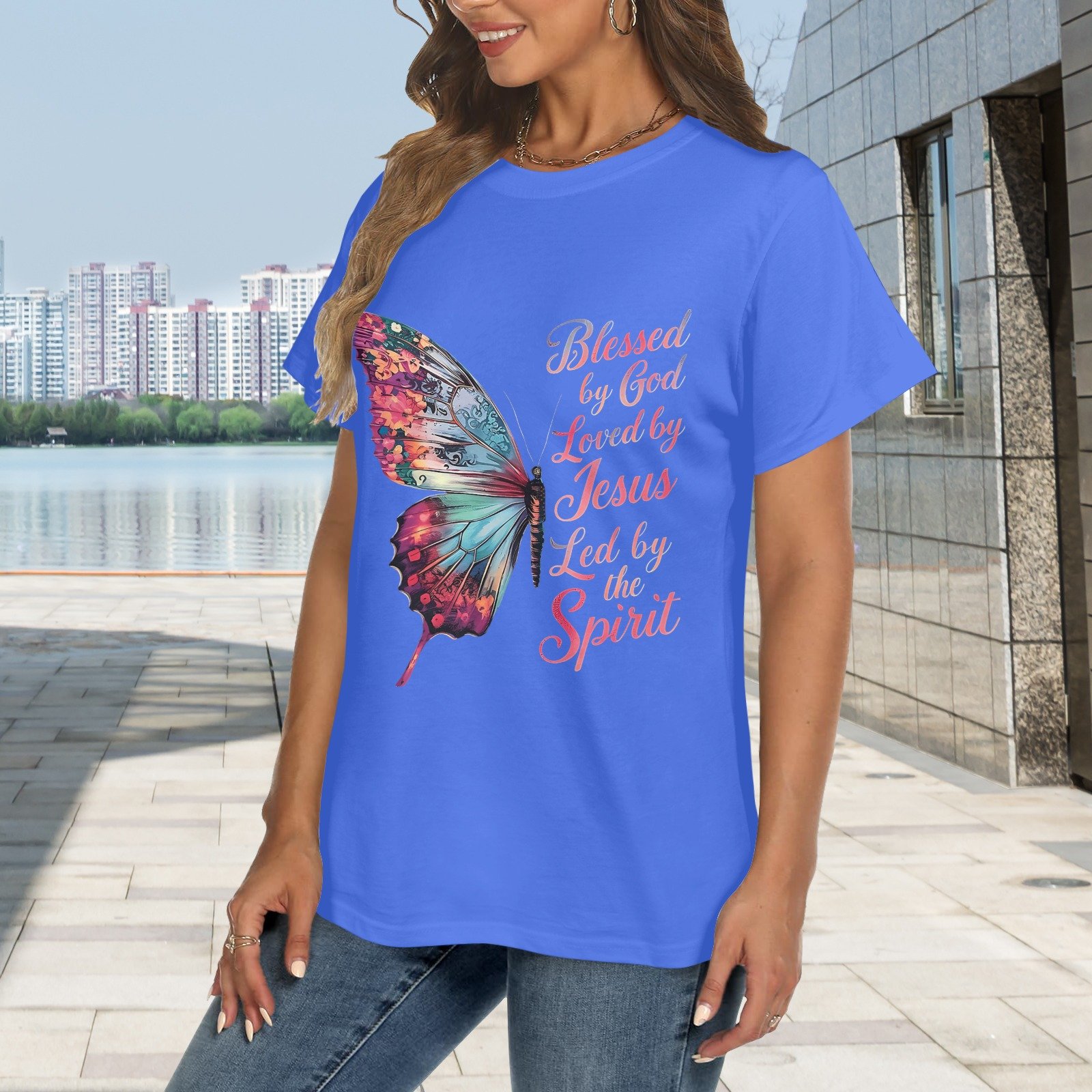 Women's Crewneck Short Sleeve T-Shirt - Image 2