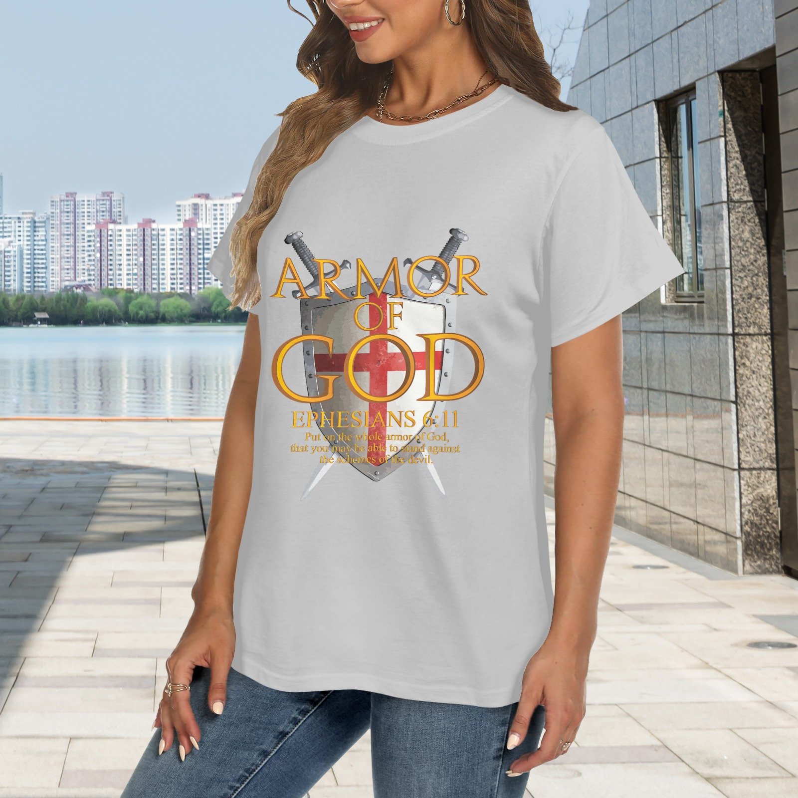 Women's Crewneck Short Sleeve T-Shirt - Image 2