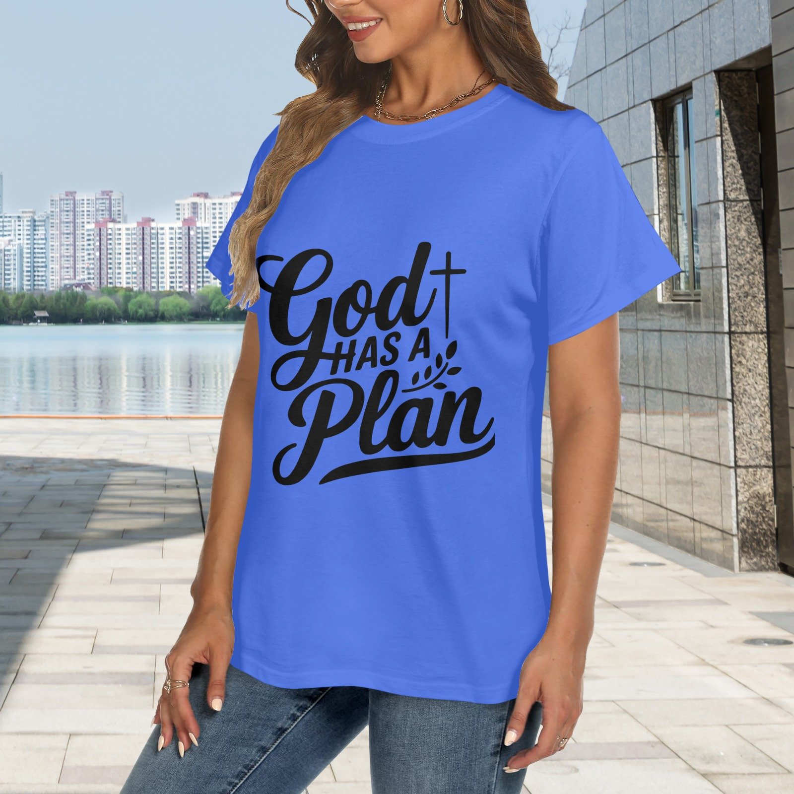 Women's Crewneck Short Sleeve T-Shirt - Image 2