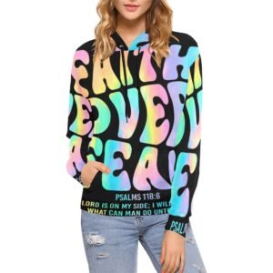 Women’s All-Over Print Christian Hoodie Faith-filled comfort. Spirit-led style.