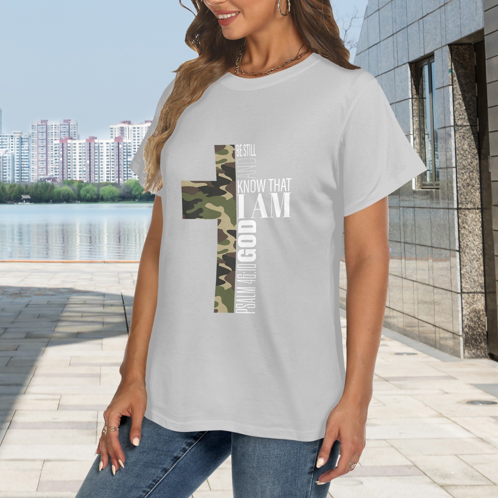 Women's Crewneck Short Sleeve T-Shirt - Image 2