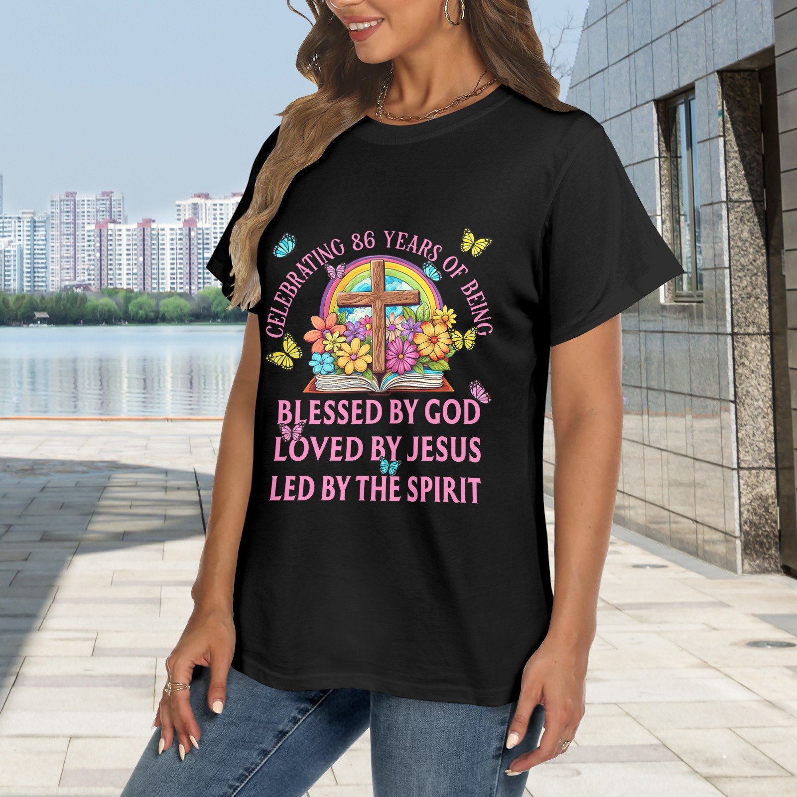 Women's Crewneck Short Sleeve T-Shirt - Image 2