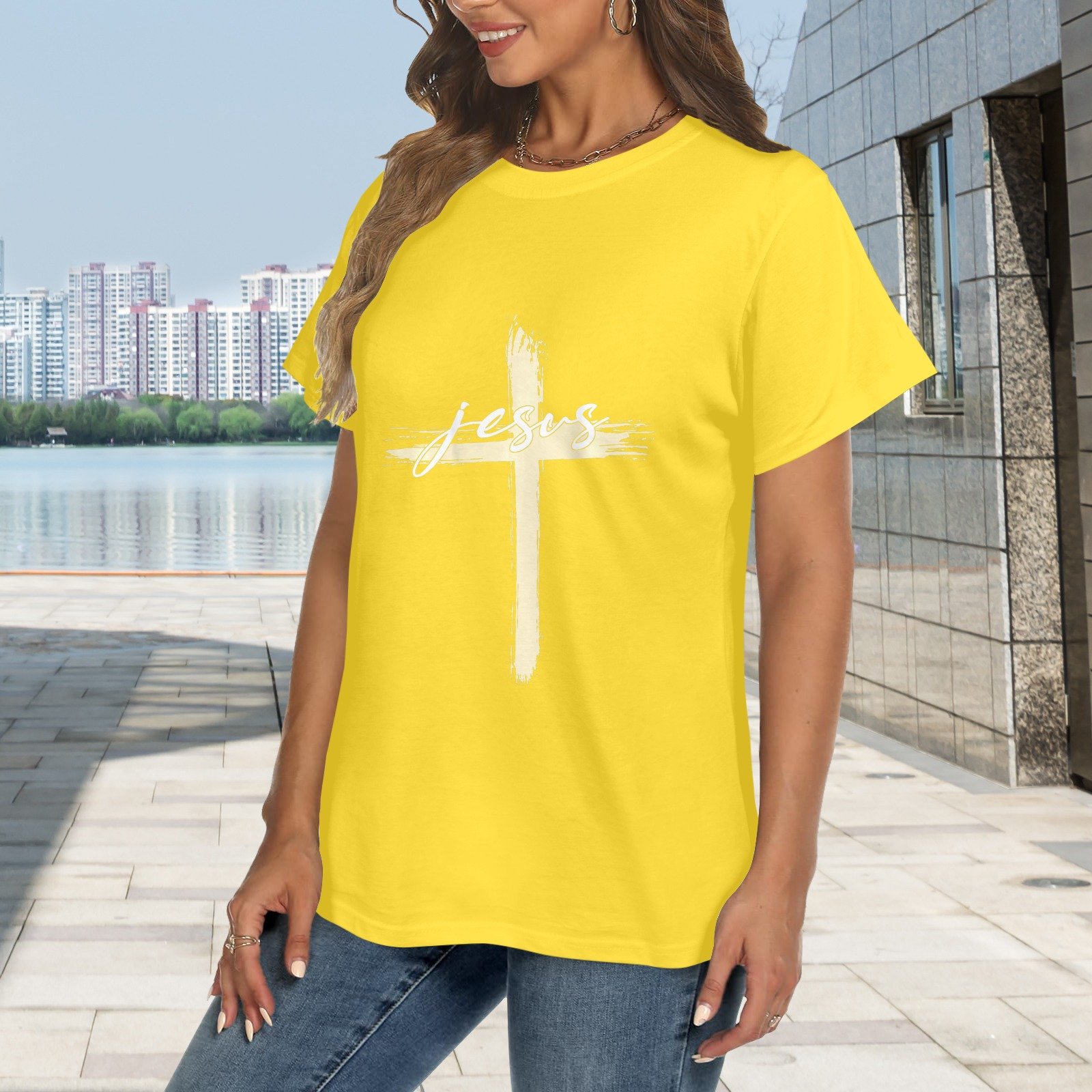 Women's Crewneck Short Sleeve T-Shirt - Image 2