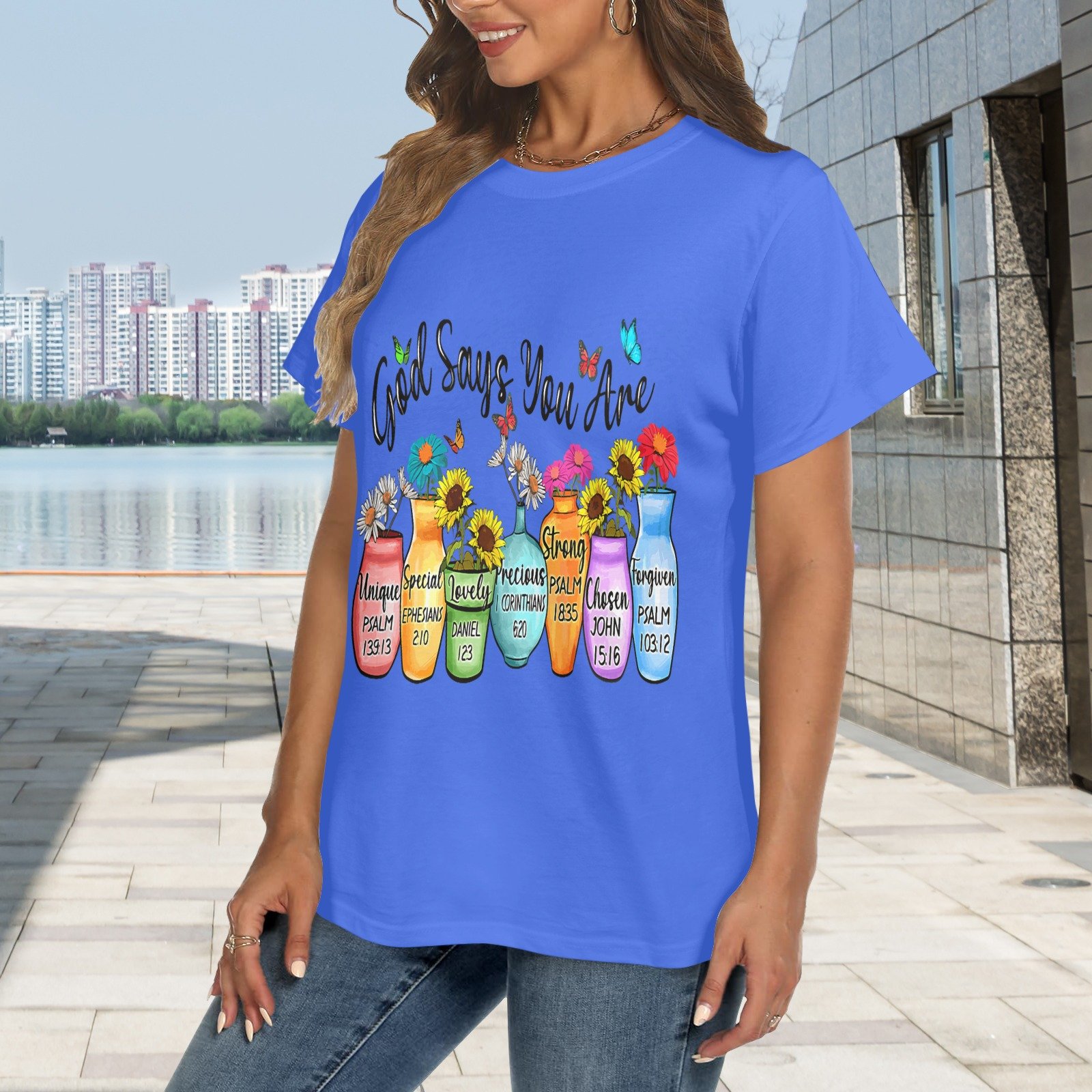 Women's Crewneck Short Sleeve T-Shirt - Image 2