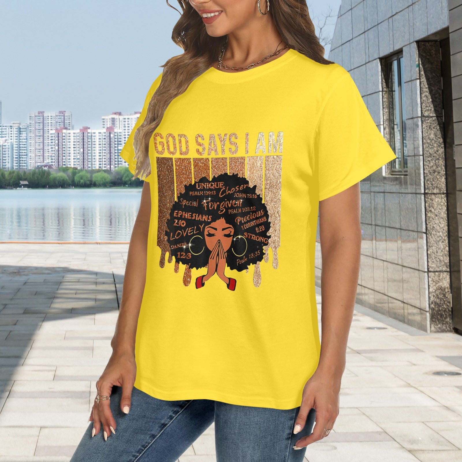 Women's Crewneck Short Sleeve T-Shirt - Image 2