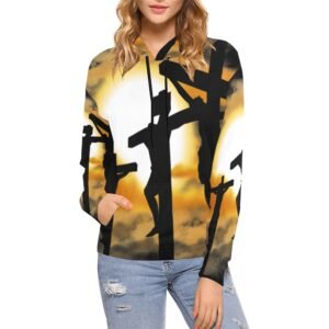 Women’s All-Over Print Christian Hoodie Faith-filled comfort. Spirit-led style.