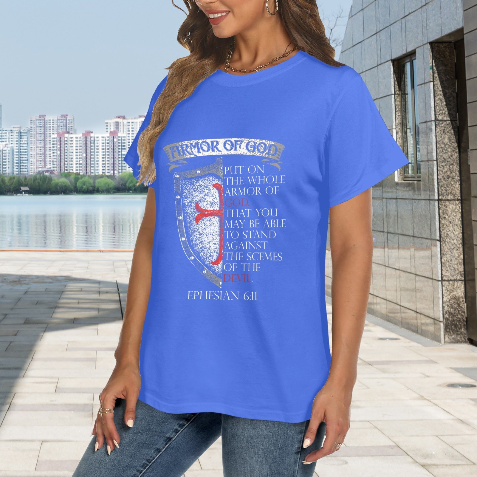 Women's Crewneck Short Sleeve T-Shirt - Image 2