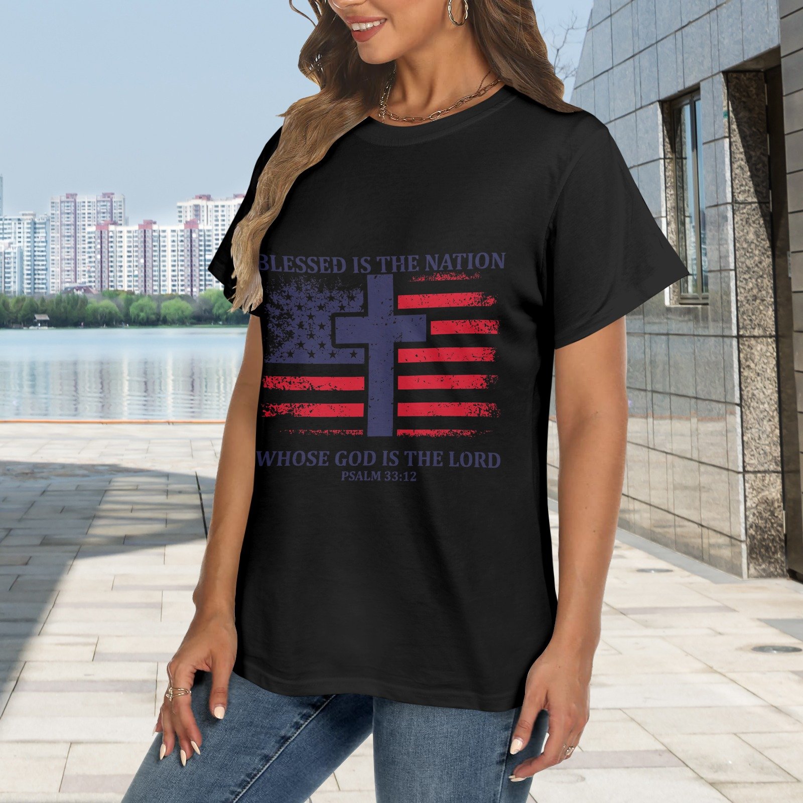 Women's Crewneck Short Sleeve T-Shirt - Image 2