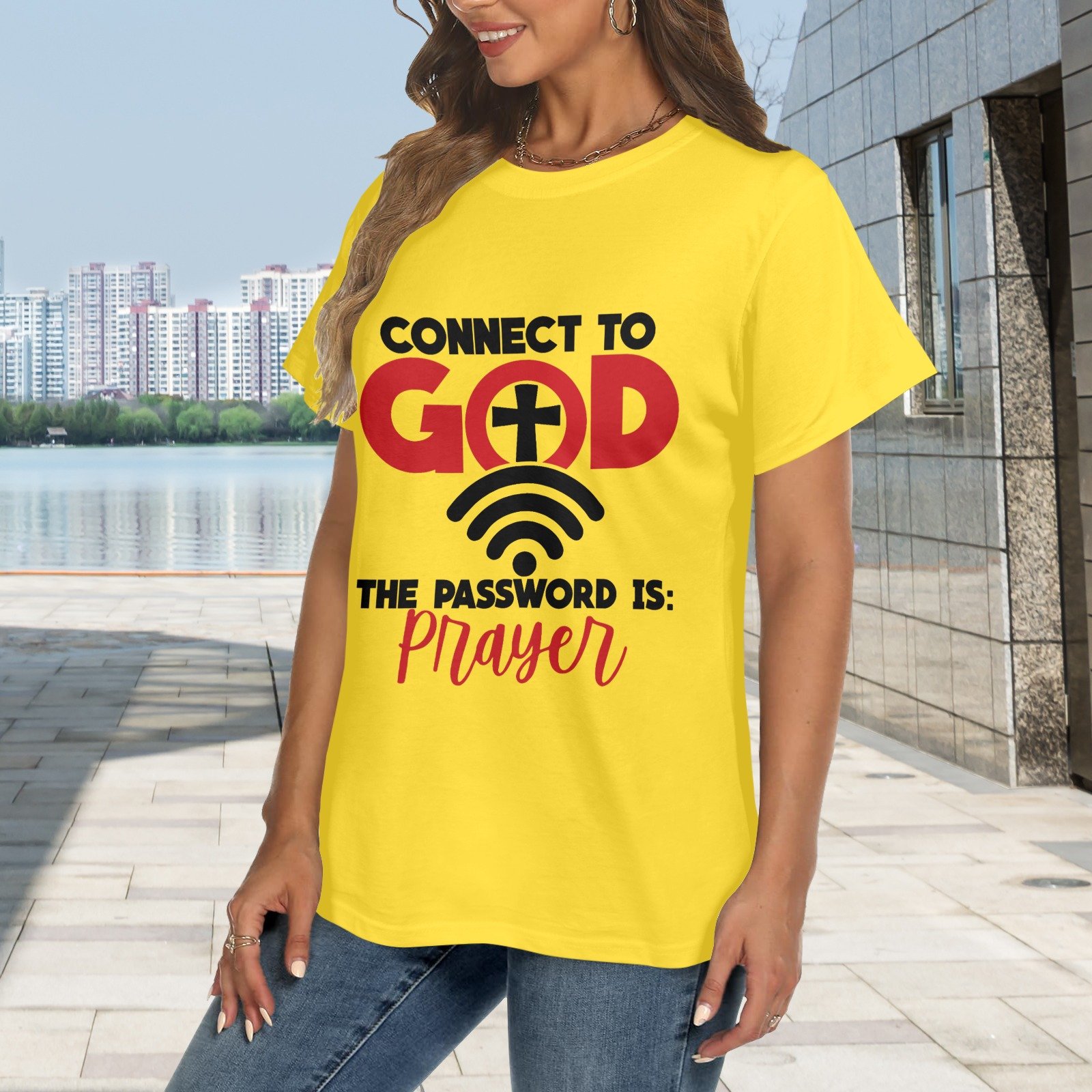 Women's Crewneck Short Sleeve T-Shirt - Image 2