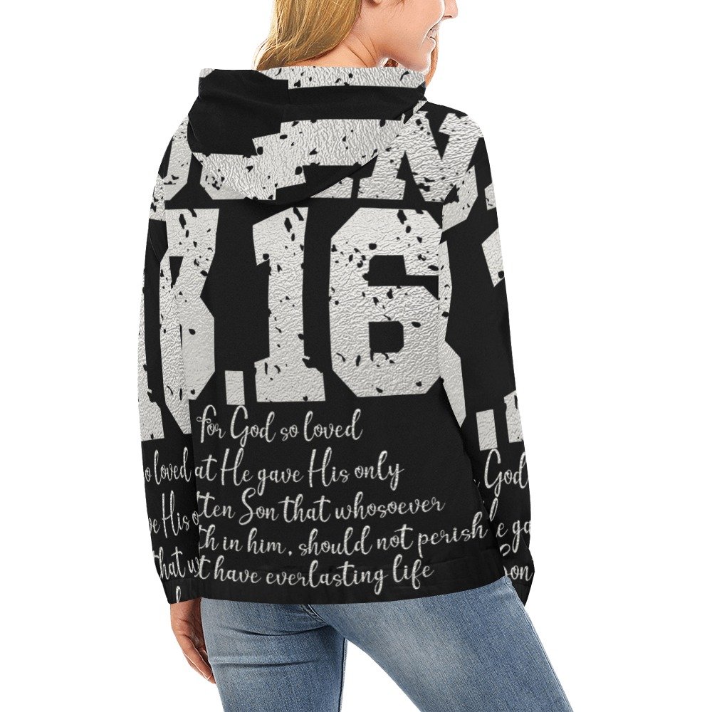 Women’s All-Over Print Christian Hoodie Faith-filled comfort. Spirit-led style. - Image 2