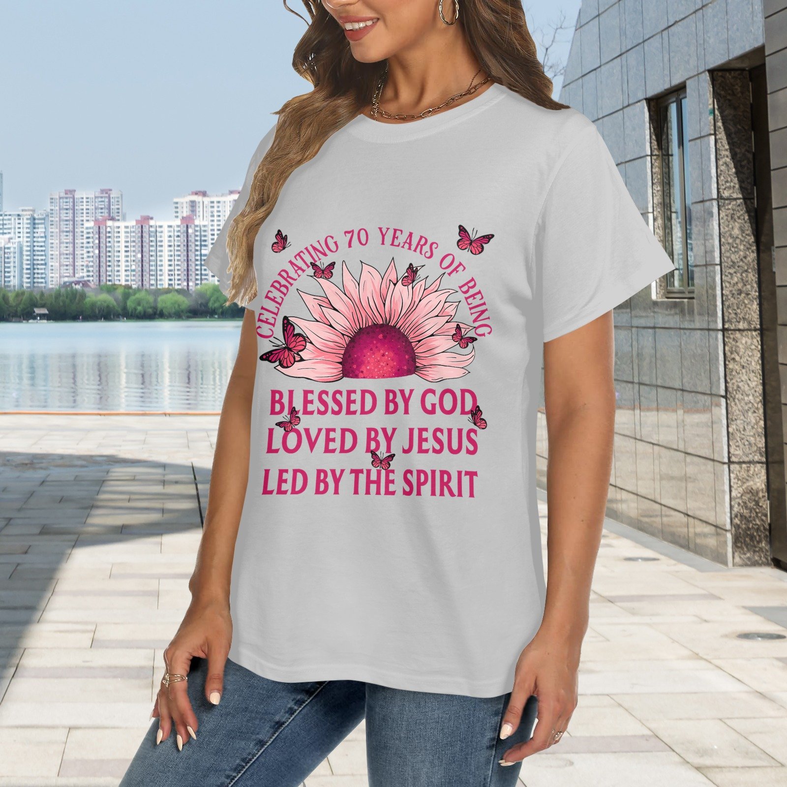 Women's Crewneck Short Sleeve T-Shirt - Image 2