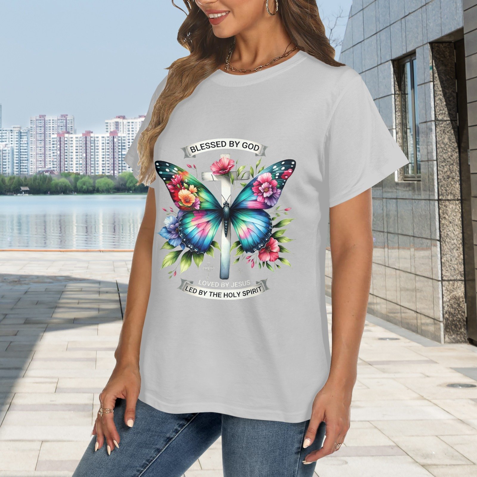 Women's Crewneck Short Sleeve T-Shirt - Image 2