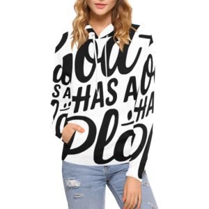 Women’s All-Over Print Christian Hoodie Faith-filled comfort. Spirit-led style.