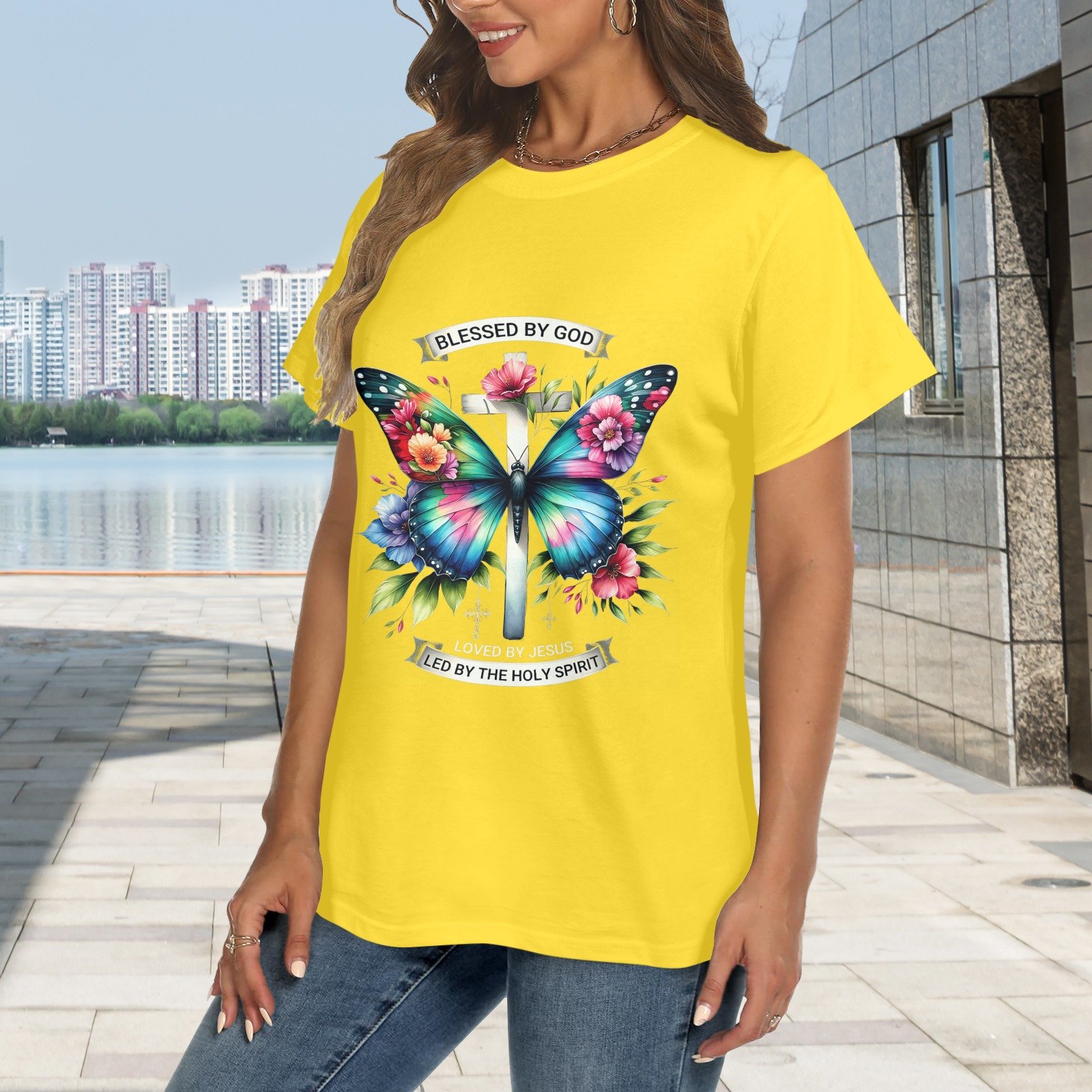 Women's Crewneck Short Sleeve T-Shirt - Image 2