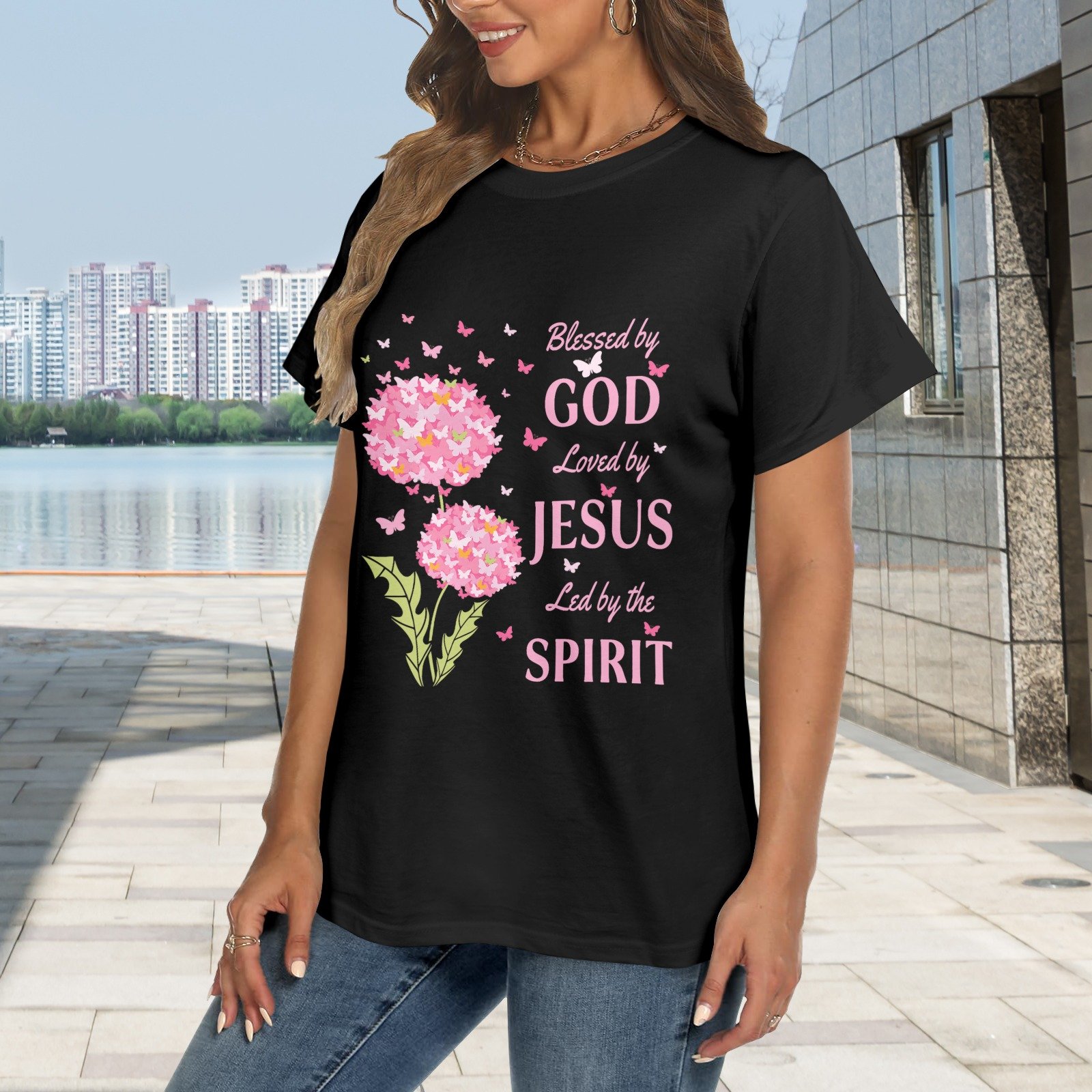 Women's Crewneck Short Sleeve T-Shirt - Image 2