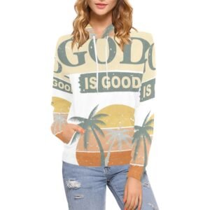 Women’s All-Over Print Christian Hoodie Faith-filled comfort. Spirit-led style.