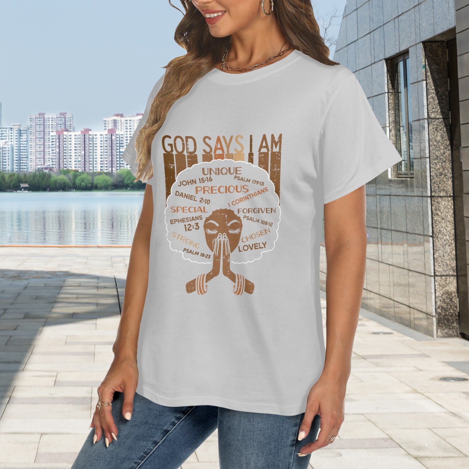 Women's Crewneck Short Sleeve T-Shirt - Image 2