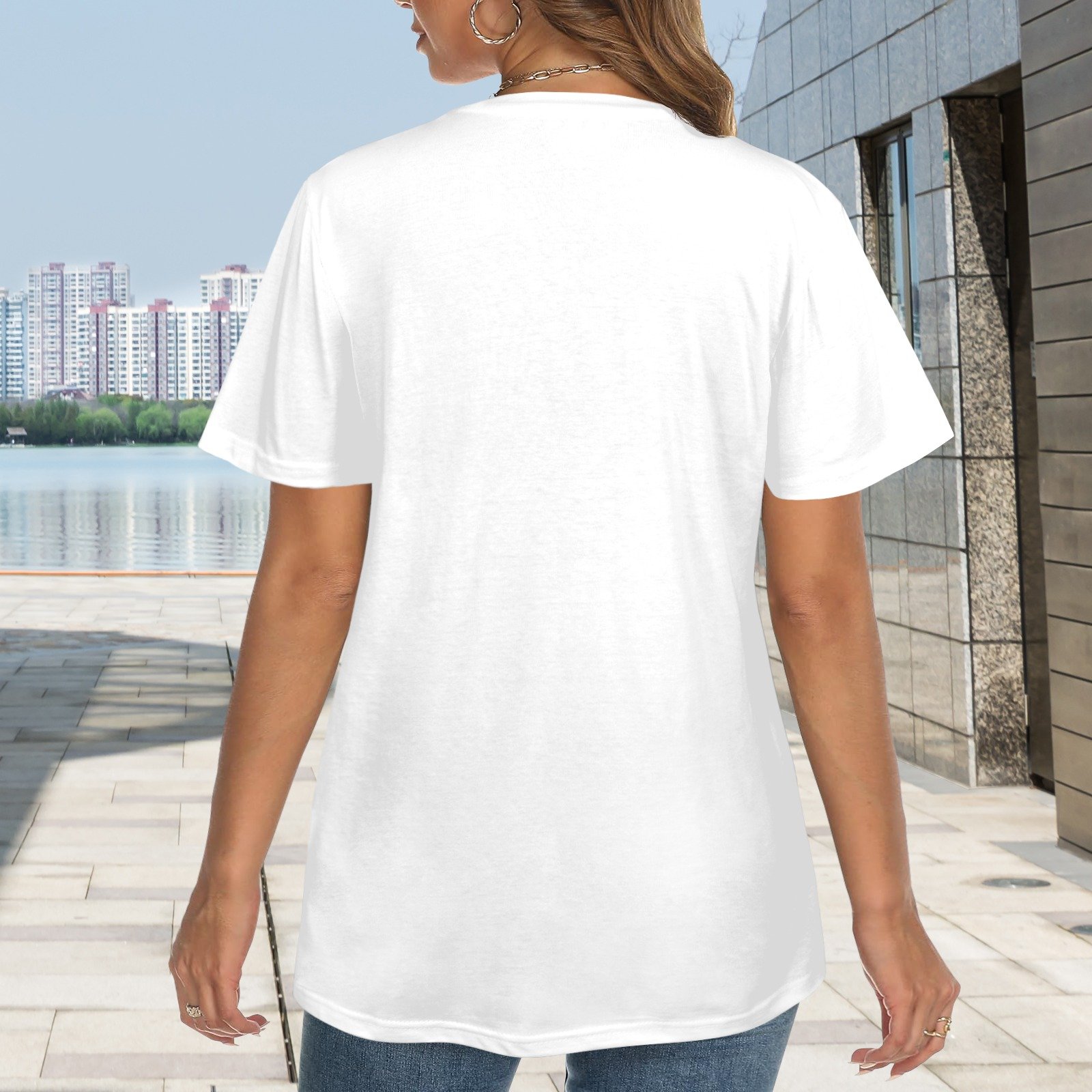 Women's Crewneck Short Sleeve T-Shirt - Image 3