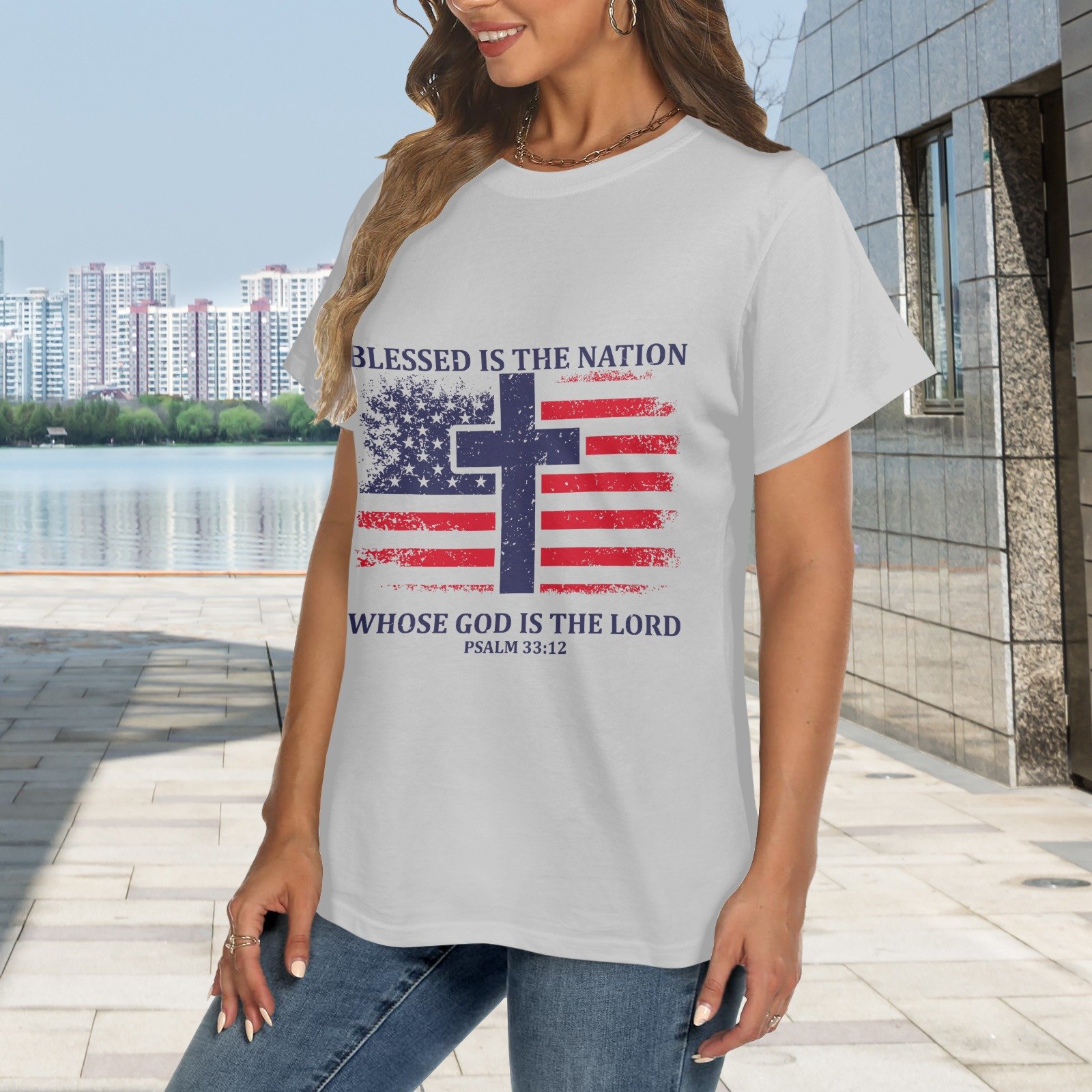 Women's Crewneck Short Sleeve T-Shirt - Image 2