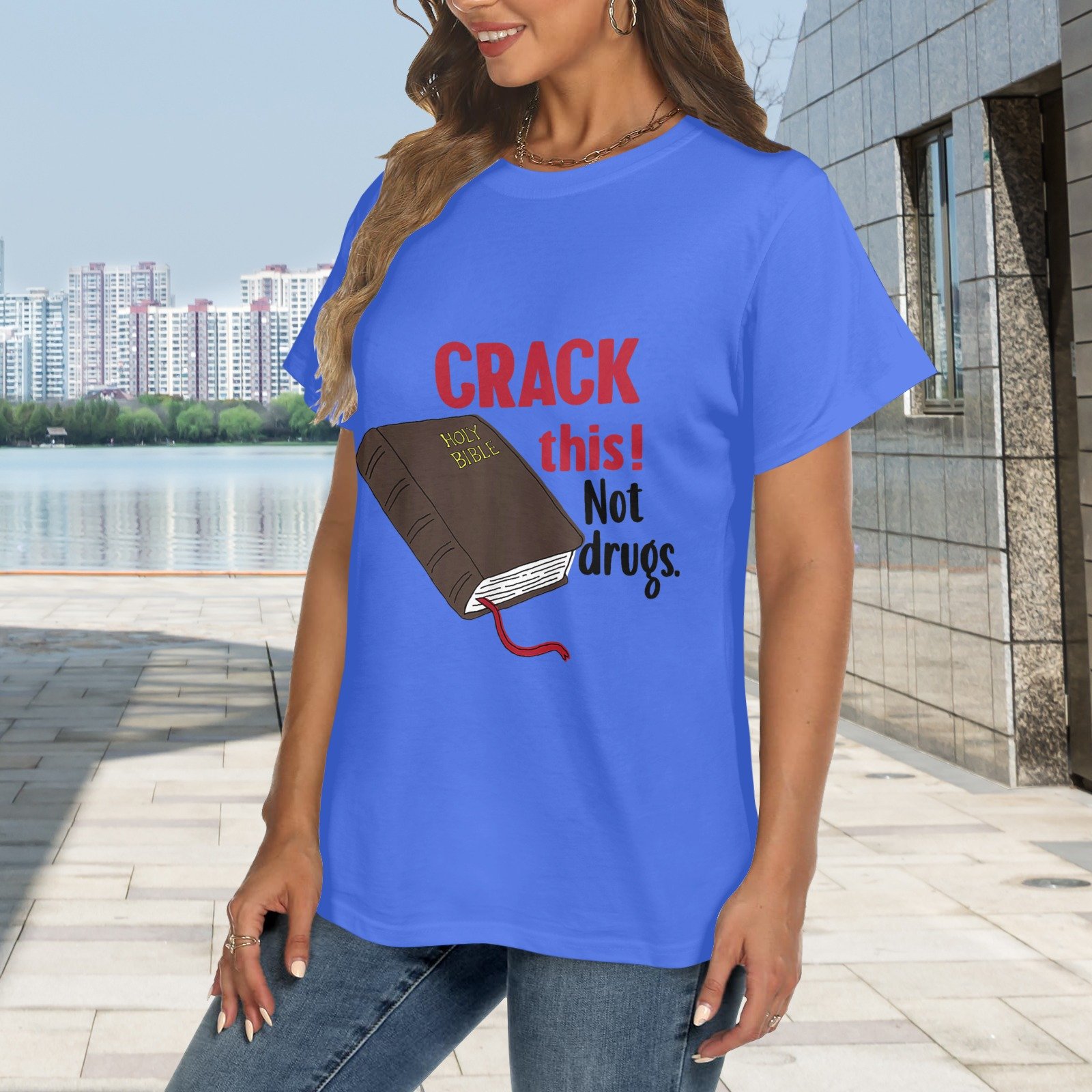 Women's Crewneck Short Sleeve T-Shirt - Image 2