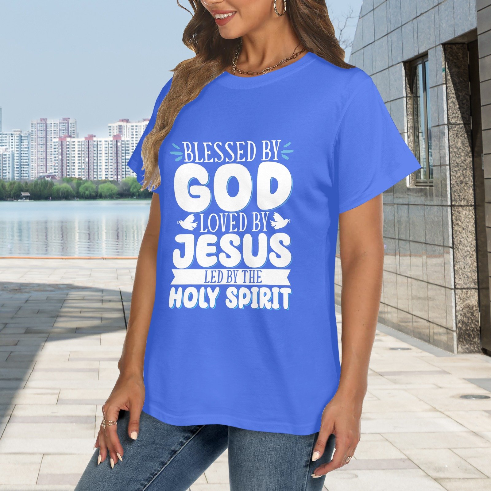 Women's Crewneck Short Sleeve T-Shirt - Image 2