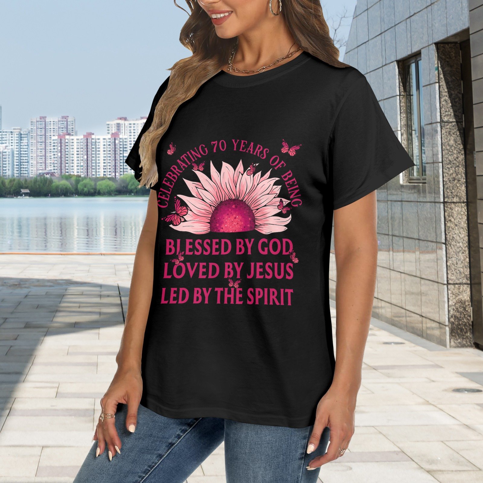 Women's Crewneck Short Sleeve T-Shirt - Image 2