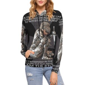 Women’s All-Over Print Christian Hoodie Faith-filled comfort. Spirit-led style.