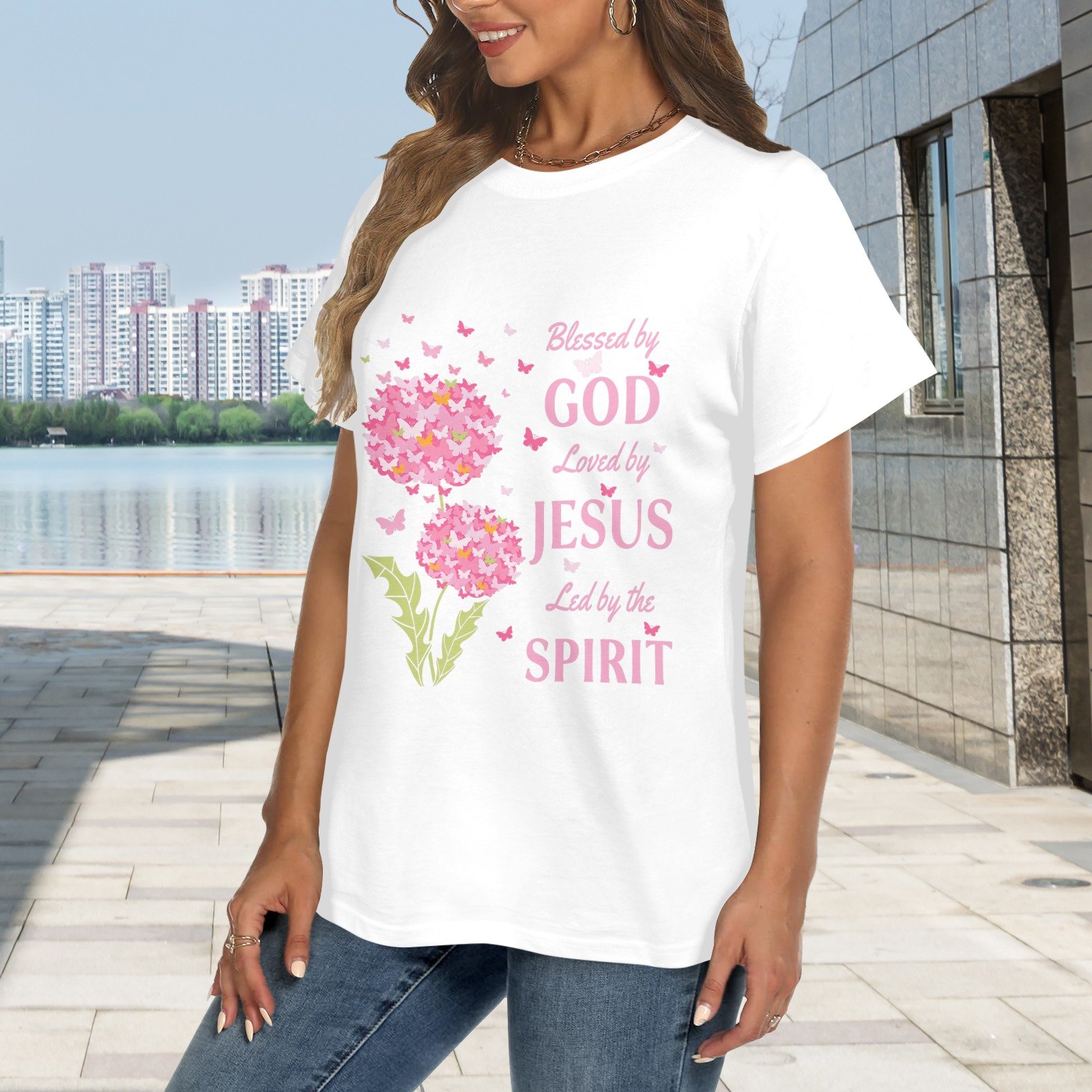 Women's Crewneck Short Sleeve T-Shirt - Image 2